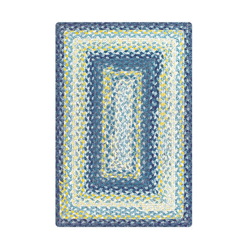 Homespice Cotton Braided Rug Blue 30 X 50 Area Rug 412300 816-130495 Image 0