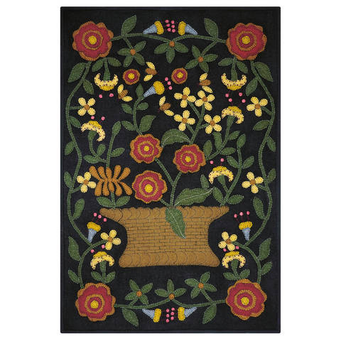 Homespice Penny Rug Black 20 X 30 Area Rug 421609 816-130520 Image 0