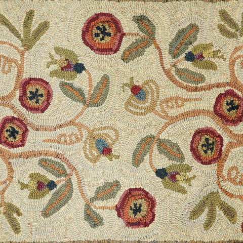 Homespice Hooked Rug Multicolor 20 X 30 Area Rug 121011 816-130547 Image 2