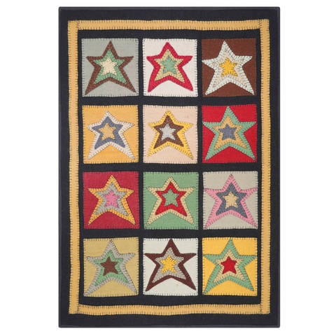 Homespice Penny Rug Black 70 X 90 Area Rug 729125 816-130563 Image 0