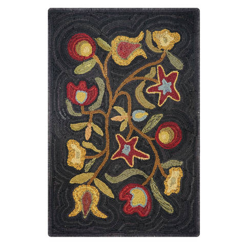 Homespice Hooked Rug Multicolor 20 X 30 Area Rug 121059 816-130564 Image 0