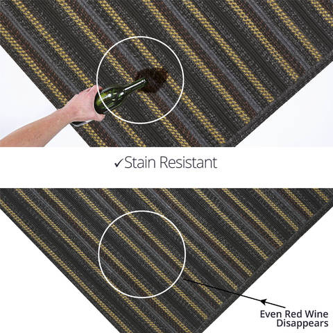 Homespice Avenue Ultra Durable Braided Rug Black 23 X 39 Area Rug 310729 816-130590 Image 3