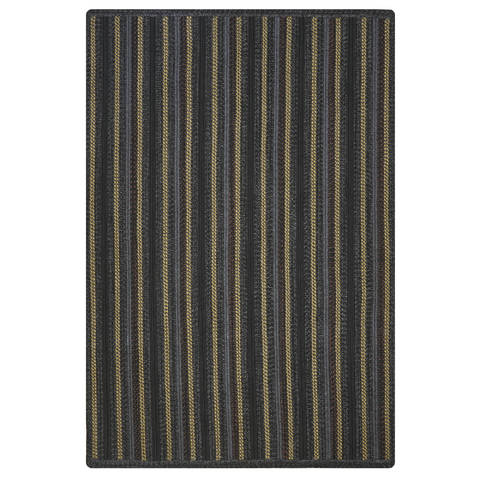 Homespice Avenue Ultra Durable Braided Rug Black 18 X 26 Area Rug 322722 816-130593 Image 0