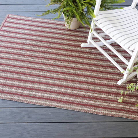 Homespice Avenue Ultra Durable Braided Rug Red 50 X 80 Area Rug 314772 816-130600 Image 1