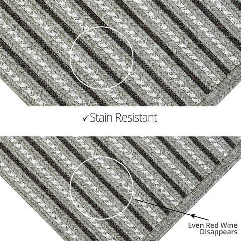 Homespice Avenue Ultra Durable Braided Rug Grey 40 X 60 Area Rug 313737 816-130603 Image 3