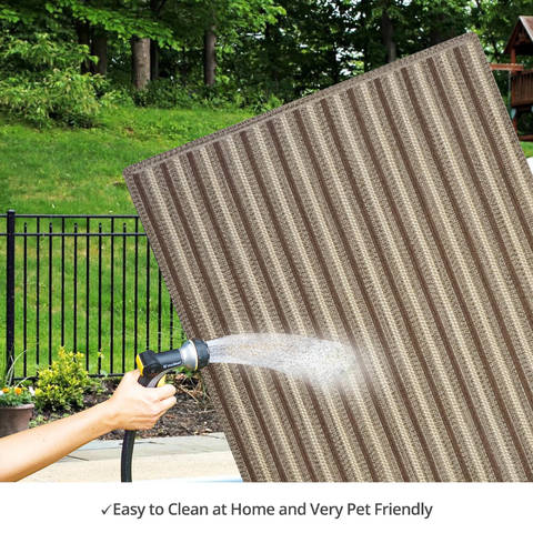 Homespice Avenue Ultra Durable Braided Rug Beige 50 X 80 Area Rug 314765 816-130608 Image 4