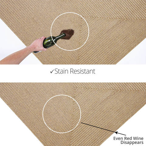 Homespice Ultra Durable Braided Rug Beige Runner 110 X 60 Area Rug 329677 816-130611 Image 2