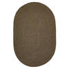 Homespice Ultra Durable Braided Rug Brown Oval 80 X 100 Area Rug 306661 816-130640 Thumb 0
