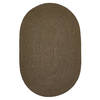 Homespice Ultra Durable Braided Rug Brown Oval 80 X 100 Area Rug 306661 816-130640 Thumb 0