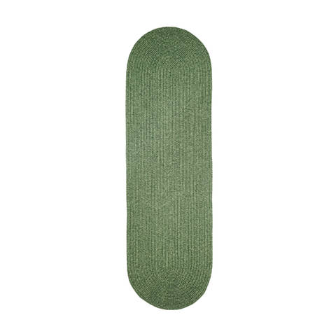 Homespice Ultra Durable Braided Rug Green Runner 110 X 60 Area Rug 328700 816-130654 Image 0