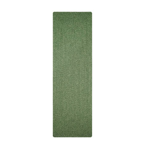 Homespice Ultra Durable Braided Rug Green Runner 110 X 60 Area Rug 329707 816-130655 Image 0