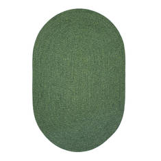 Homespice Ultra Durable Braided Rug Green Runner 6 to 9 ft Polypropylene Carpet 130664