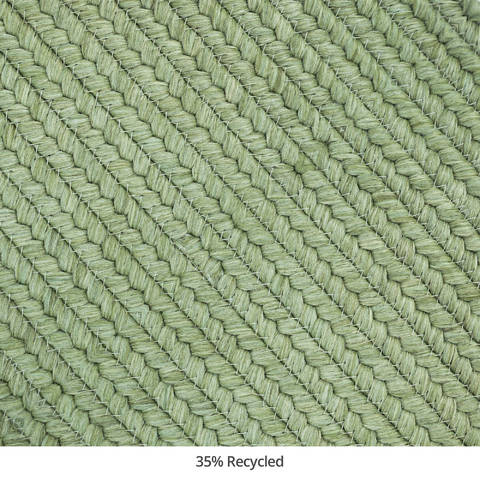 Homespice Ultra Durable Braided Rug Green Oval 40 X 60 Area Rug 303691 816-130681 Image 2