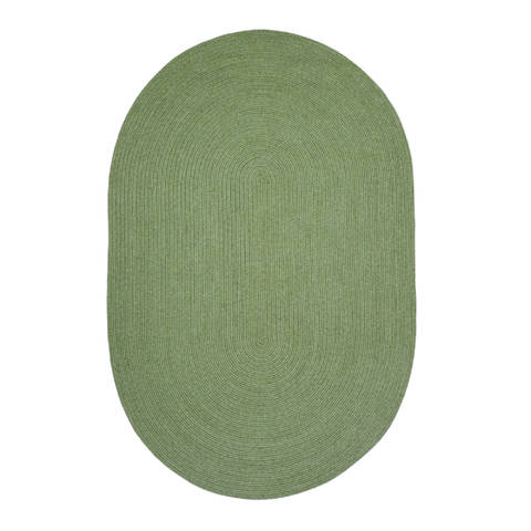 Homespice Ultra Durable Braided Rug Green Oval 40 X 60 Area Rug 303691 816-130681 Image 0