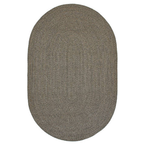 Homespice Ultra Durable Braided Rug Grey Oval 23 X 39 Area Rug 300683 816-130700 Image 0