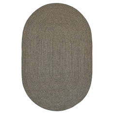 Homespice Ultra Durable Braided Rug Grey Oval 2x3 ft Polypropylene Carpet 130700