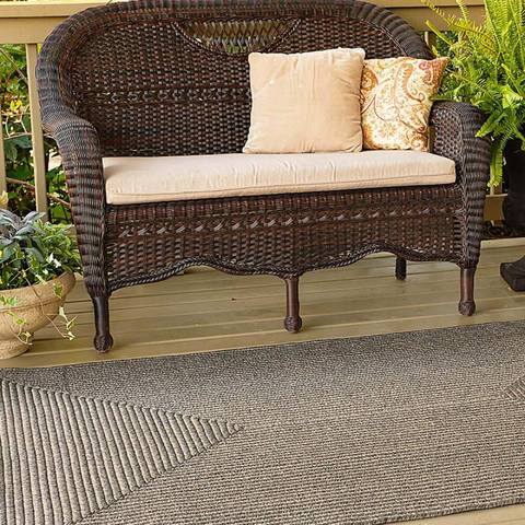 Homespice Ultra Durable Braided Rug Grey 40 X 60 Area Rug 313683 816-130712 Image 1