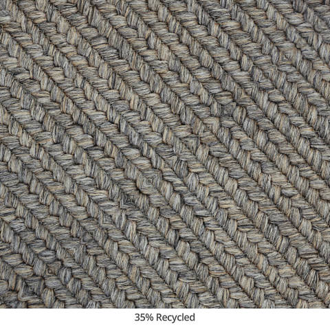 Homespice Ultra Durable Braided Rug Grey 40 X 60 Area Rug 313683 816-130712 Image 2