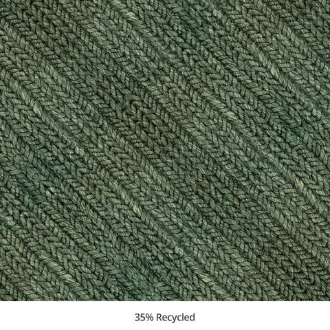 Homespice Ultra Durable Cable Weave Braided Rug Brown 40 X 60 Area Rug 313959 816-130727 Image 2