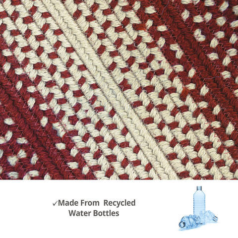 Homespice Ultra Wool Braided Rug Red 50 X 80 Area Rug 714183 816-130734 Image 2