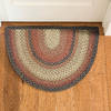 Homespice Jute Braided Rug Beige Half Round 20 X 33 Area Rug 533043 816-130779 Thumb 1