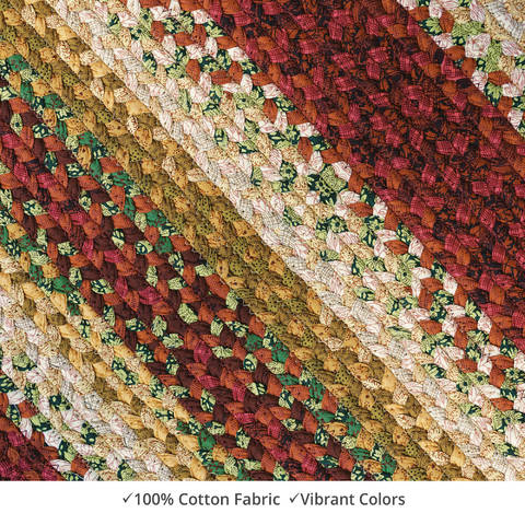 Homespice Cotton Braided Rug Red 23 X 39 Area Rug 410252 816-130790 Image 2