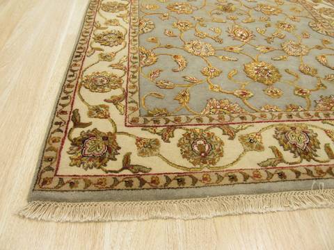 Jaipur Grey Hand Knotted 42 X 61 Area Rug 834-130803 Image 1