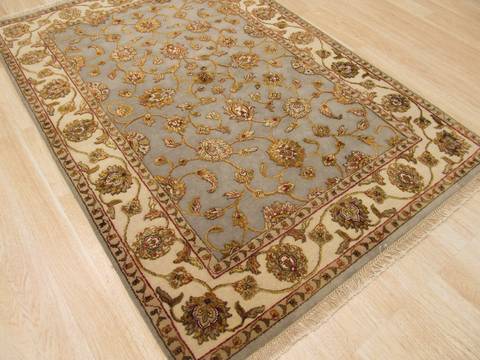 Jaipur Grey Hand Knotted 42 X 61 Area Rug 834-130803 Image 3