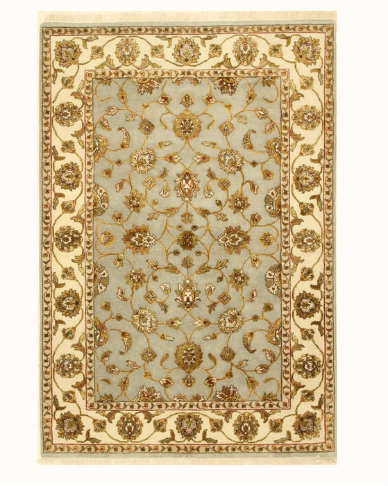 Jaipur Grey Hand Knotted 42 X 61 Area Rug 834-130803 Image 0