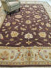 Agra Brown Hand Knotted 101 X 138 Area Rug 834-130809 Thumb 3