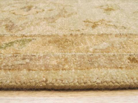 Pishavar Beige Hand Knotted 80 X 100 Area Rug 834-130822 Image 4