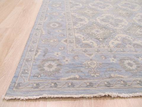 Blue Hand Knotted 80 X 100 Area Rug 834-130833 Image 1