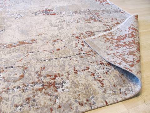 Modern-Contemporary Multicolor Hand Knotted 811 X 120 Area Rug 834-130840 Image 2