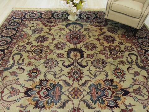 Mahal Beige Hand Knotted 100 X 1311 Area Rug 834-130870 Image 3