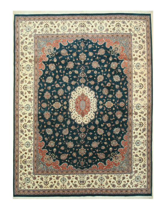 Pak-Persian Green Hand Knotted 112 X 1410 Area Rug 834-130876 Image 0