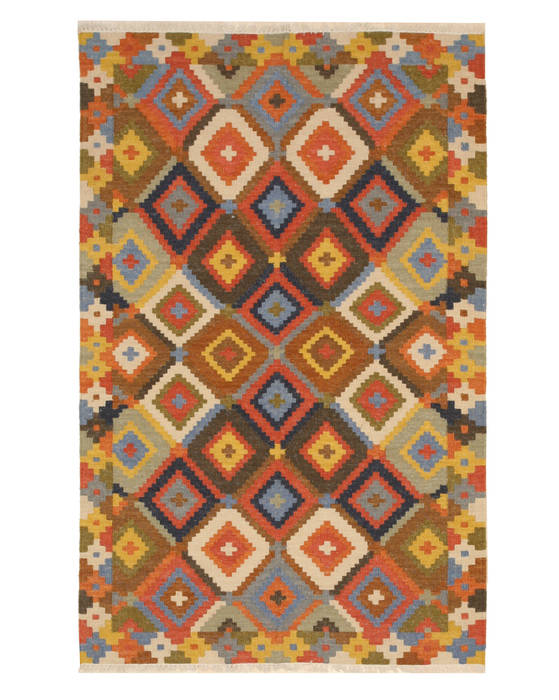Kilim Multicolor Hand Made 50 X 80 Area Rug 834-130877 Image 0