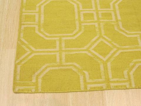 Kilim Yellow Hand Made 50 X 80 Area Rug 834-130879 Image 1