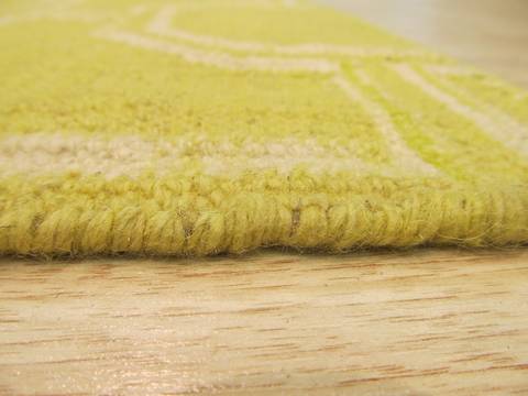 Kilim Yellow Hand Made 50 X 80 Area Rug 834-130879 Image 2