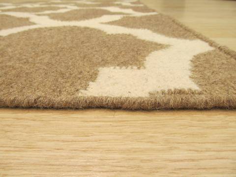 Modern-Contemporary Brown Hand Made 80 X 100 Area Rug 834-130893 Image 3