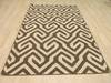 Modern-Contemporary Brown Hand Made 80 X 100  Area Rug 834-130906 Thumb 2