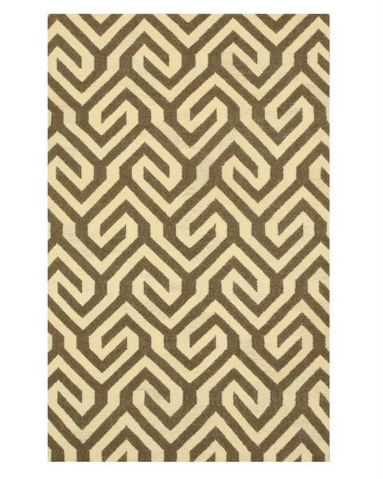Modern-Contemporary Brown Hand Made 90 X 120 Area Rug 834-130907 Image 0