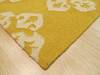 Modern-Contemporary Yellow Hand Made 120 X 151  Area Rug 834-130908 Thumb 1