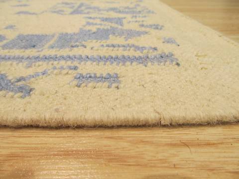Modern-Contemporary Beige Hand Made 100 X 140 Area Rug 834-130918 Image 3