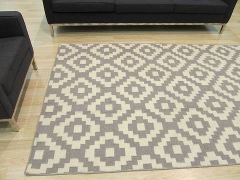Modern-Contemporary Grey Hand Made 120 X 151  Area Rug 834-130924 Image 4