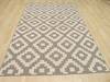 Modern-Contemporary Grey Hand Made 120 X 151  Area Rug 834-130924 Thumb 2