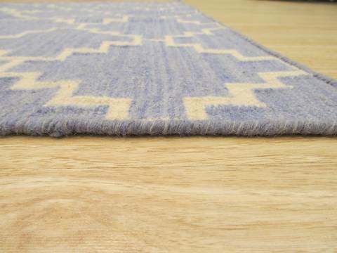 Modern-Contemporary Blue Hand Made 50 X 80 Area Rug 834-130928 Image 3