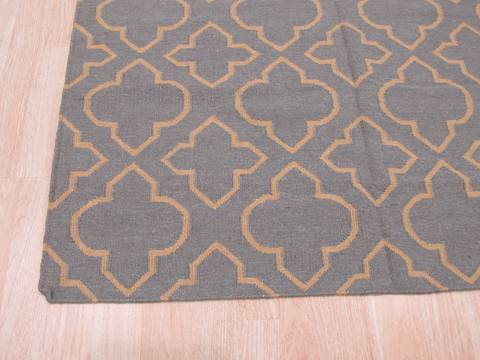 Kilim Blue Hand Made 50 X 80 Area Rug 834-130929 Image 1