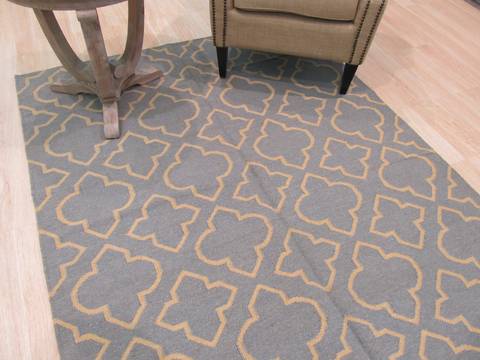 Kilim Blue Hand Made 50 X 80 Area Rug 834-130929 Image 3