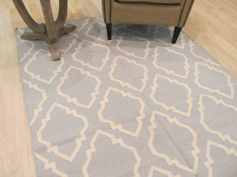 Kilim Blue Hand Made 50 X 80 Area Rug 834-130932 Image 3