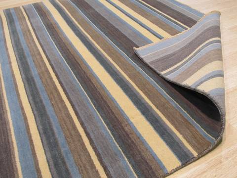 Multicolor Hand Made 100 X 130 Area Rug 834-130963 Image 2